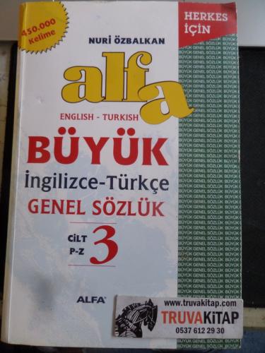 Büyük İngilizce - Türkçe Genel Sözlük 3. Cilt