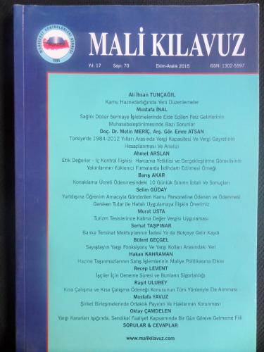 Mali Kılavuz 2015 / 70