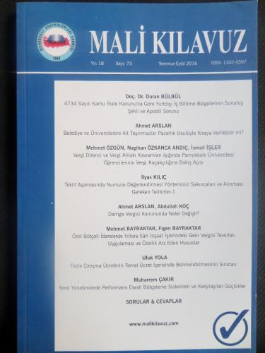 Mali Kılavuz 2016 / 73