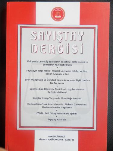 Sayıştay Dergisi 2014 / 93
