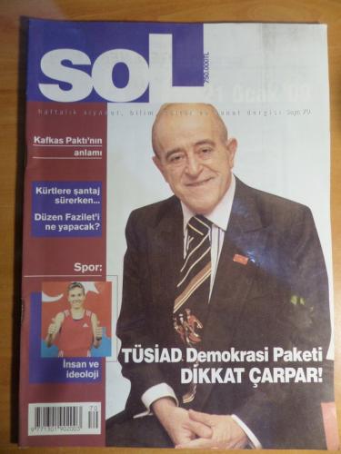 Sol Dergisi 2000 / 70 - TÜSİAD Demokrasi Paketi Dikkat Çarpar!