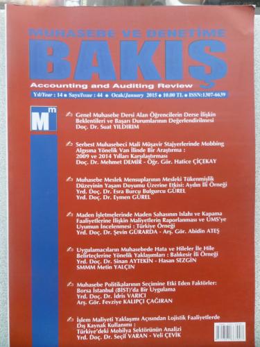 Muhasebe ve Denetime Bakış 2015 / 44