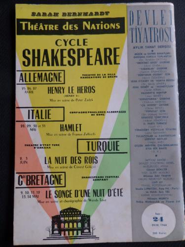 Devlet Tiyatrosu Aylık Sanat Dergisi 1964 / 24