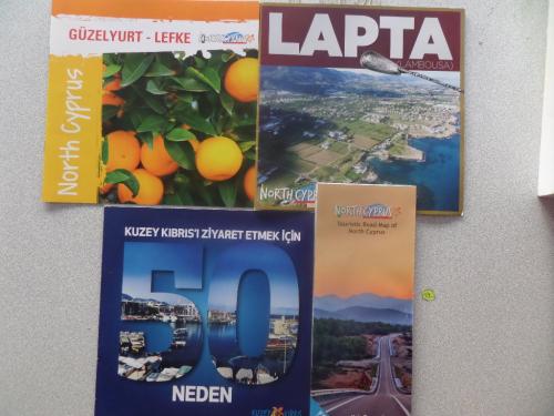 North Cyprus (Kuzey Kıbrıs) Tanıtım Broşürleri / 4 Adet