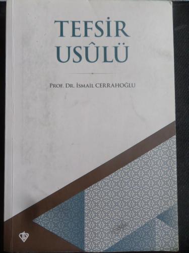 Tefsir Usulü İsmail Cerrahoğlu
