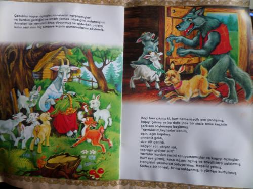 Masallar Hazinesi / Kaz Kuğuları - Kurt İle Yedi Keçi Yavrusu (Dev Boy