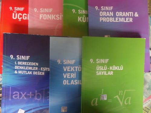 9. Sınıf Matematik Kazanım Merkezli Soru Kitapçıkları / 7 Adet