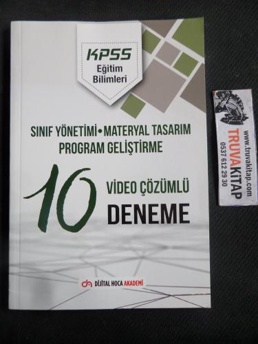 KPSS Eğitim Bilimleri Sınıf Yönetimi - Materyal Tasarım - Program Geliştirme 10 video Çözümlü Deneme