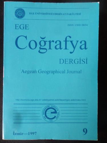 Ege Coğrafya Dergisi 1997 / 9