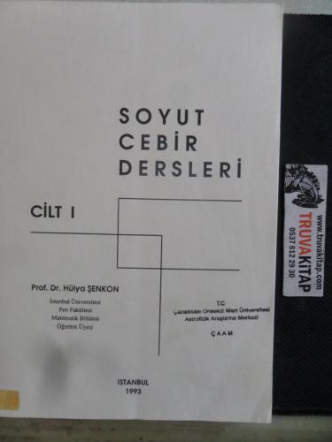 Soyut Cebir Dersleri Cilt I Hülya Şenkon