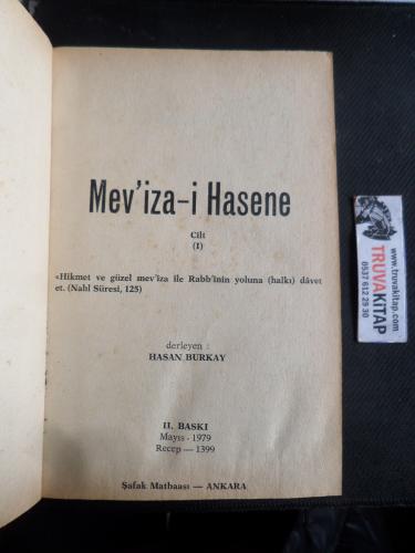 Mev'iza-i Hasene 1-2 Hasan Burkay