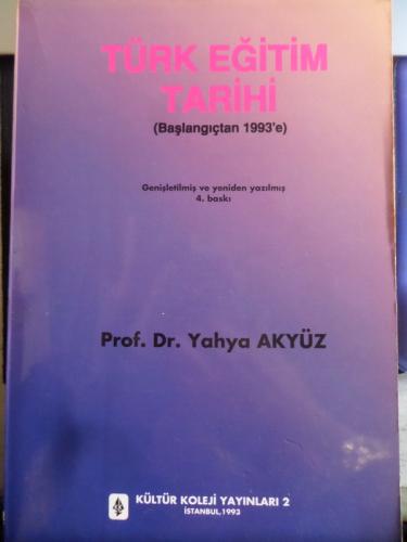 Türk Eğitim Tarihi Yahya Akyüz