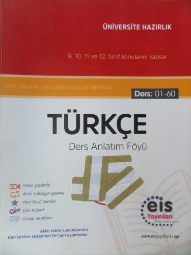 Üniversiteye hazırlık Türkçe Ders Anlatım Föyü (Ders: 01-60)