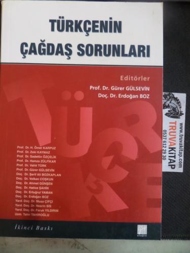 Türkçenin Çağdaş Sorunları Gürer Gülsevin