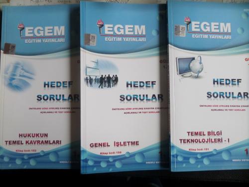Egem Eğitim Yayınları 1. Sınıf Güz Dönemi 1. Yarıyıl Hedef Sorular (3 Kitap)