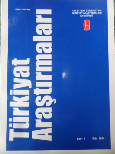 Türkiyat Araştırmaları Dergisi 2004 / 1