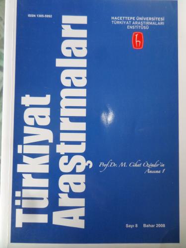 Türkiyat Araştırmaları Dergisi 2008 / 8