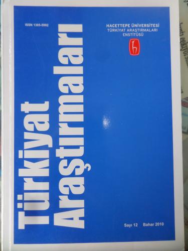 Türkiyat Araştırmaları Dergisi 2010 / 12