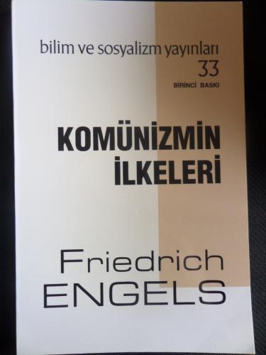 Komünizmin İlkeleri Friedrich Engels