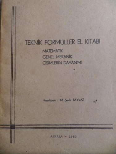 Teknik Formüller El Kitabı
