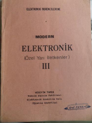 Modern Elektronik (Özel Yarı İletkenler) III