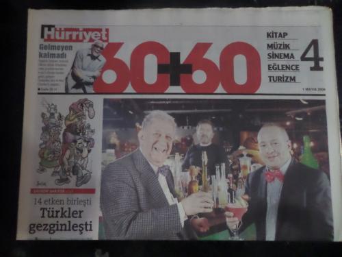 Hürriyet Gazetesi 1 Mayıs 2008 - 60+60 - Kitap Müzik Sinema Eğlence Turizm 4 - Eğlence Düellosu