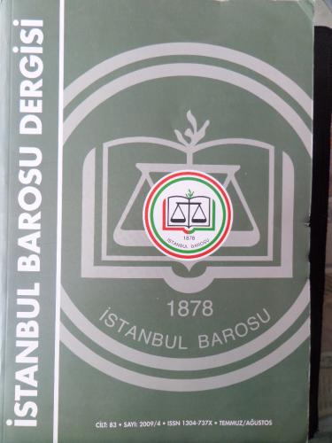 İstanbul Barosu Dergisi 2009 / 4