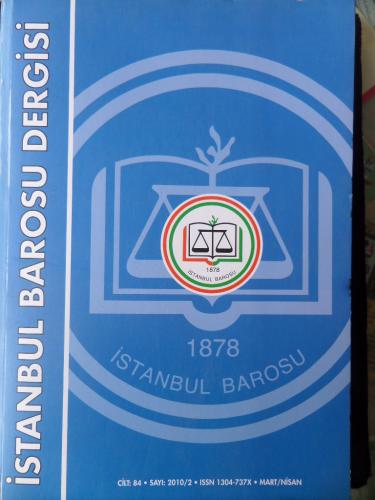 İstanbul Barosu Dergisi 2010 / 2