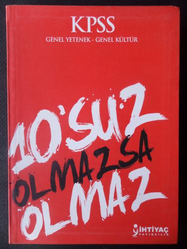 KPSSGenel Yetenek - Genel Kültür 10'suz Olmazsa Olmaz