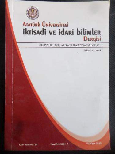 Atatürk Üniversitesi İktisadi ve İdari Bilimler Dergisi 2010 / Cilt 24 Sayı 1