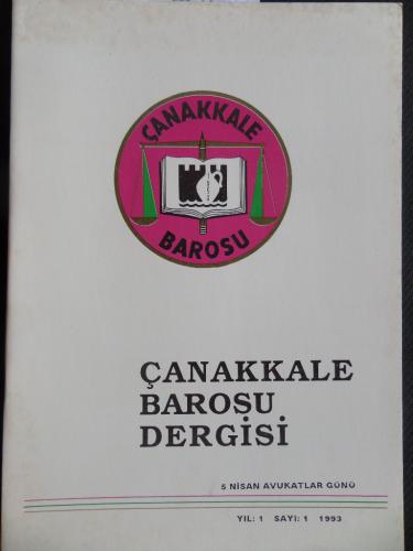 Çanakkale Barosu Dergisi 1993 / 1