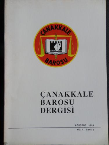 Çanakkale Barosu Dergisi 1993 / 2