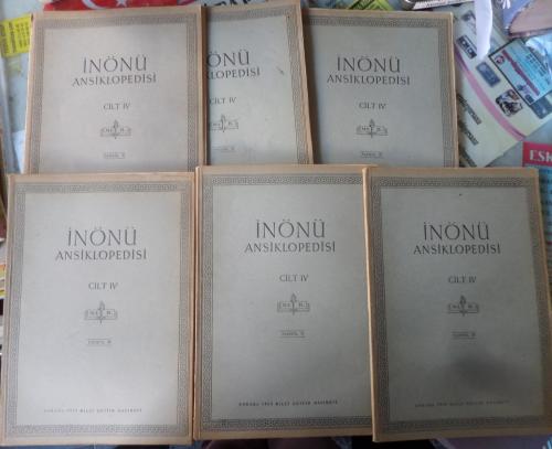İnönü Ansiklopedisi Cilt IV Fasikül 25-26-27-28-31-32 (6 Fasikül)