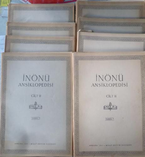 İnönü Ansiklopedisi Cilt II Fasikül 9-10-11-12-13-14-15-16 (8 Fasikül)