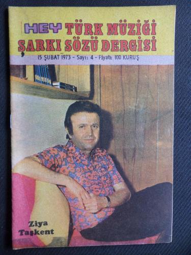 Hey Türk Müziği Şarkı Sözü Dergisi 1973 / 4