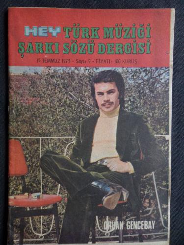 Hey Türk Müziği Şarkı Sözü Dergisi 1973 / 9
