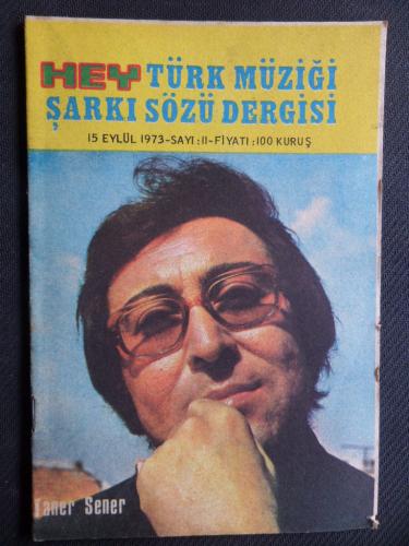 Hey Türk Müziği Şarkı Sözü Dergisi 1973 / 11