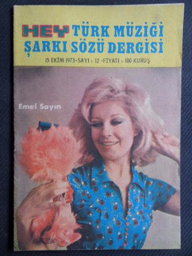 Hey Türk Müziği Şarkı Sözü Dergisi 1973 / 12