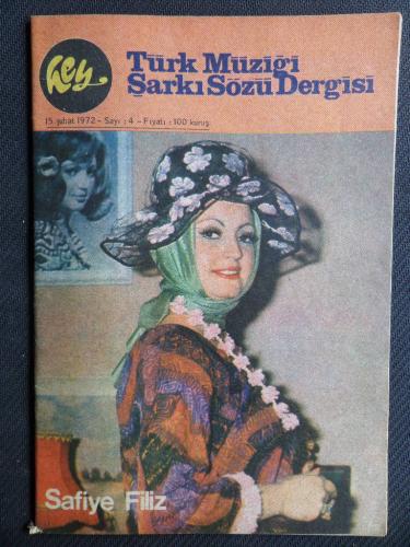 Hey Türk Müziği Şarkı Sözü Dergisi 1972 / 4