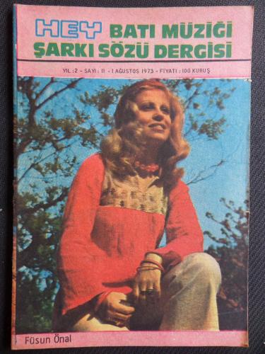 Hey Batı Müziği Şarkı Sözü Dergisi 1973 / 11