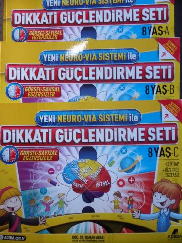 8 Yaş Dikkati Güçlendirme Seti / 3 Adet Osman Abalı