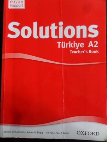 Solutions Türkiye A2 Teacher's Book