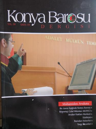 Konya Barosu Dergisi / Sayı: 19