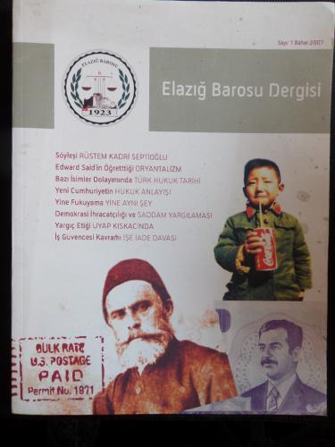 Elazığ Barosu Dersisi 2007 / 1