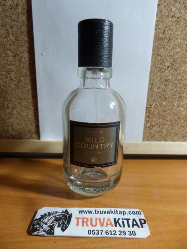 Avon Wild Country EST 1967 - Cam Parfüm Şişesi (Boş)