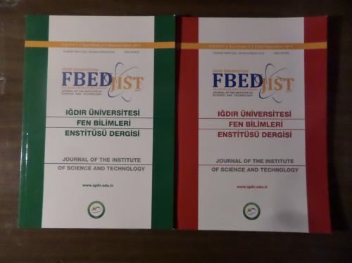 Iğdır Üniversitesi Fen Bilimleri Enstitüsü Dergisi 2011 / 2-3 (2 Dergi