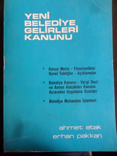 Yeni Belediye Gelirleri Kanunu