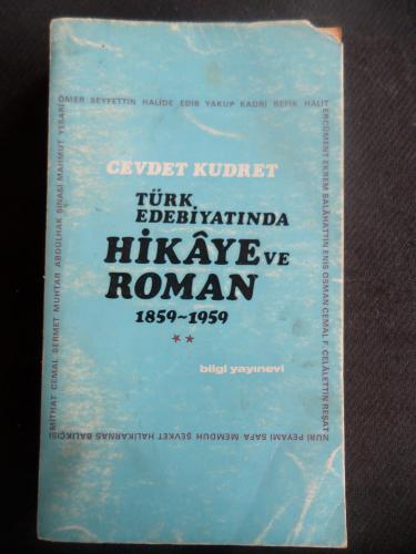 Türk Edebiyatında Hikaye ve Roman II Cevdet Kudret