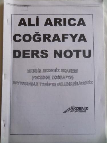 Ali Arıca Coğrafya Ders Notları