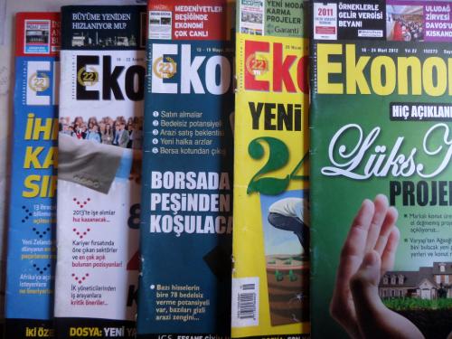 Ekonomist Dergisi 2012 / 12-18-20-48-51 (5 Adet)